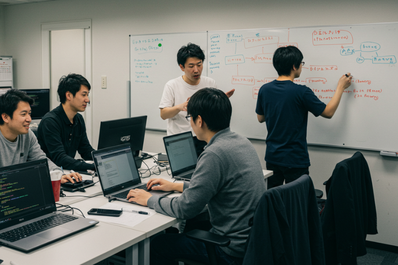 エンジニアの打ち合わせの様子