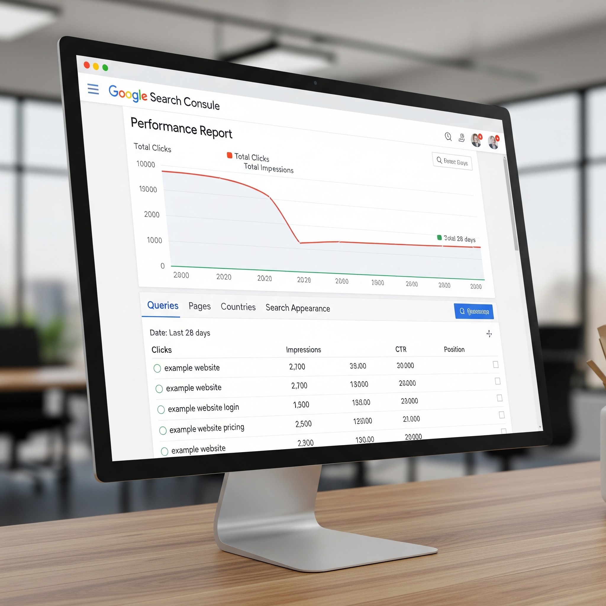 oogle Search Consoleのパフォーマンスレポート