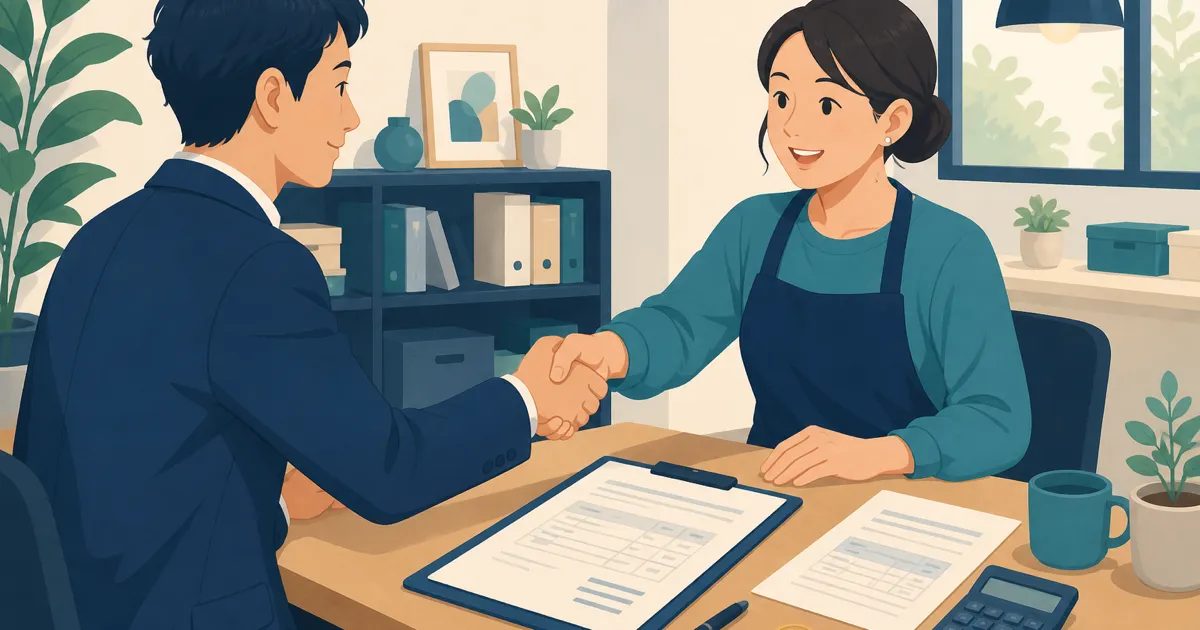 SEOの費用や外注を見直すイメージ